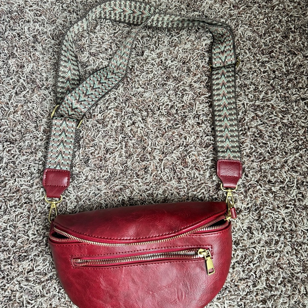 Stylish Red Crossbody Bag